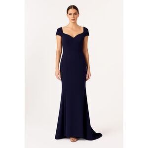 DRESS the POPULATION Blue Maxi Gown Dress  Women's Size Medium